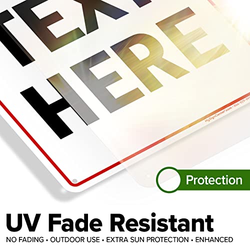 Custom Sign Custom Sign for Business (Header - Vertical / 10x14 - Aluminum)