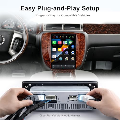 12.1 Wireless CarPlay Radio for GMC Yukon Chevy Tahoe Suburban 2007 (PX6 Hexa core 4G+64G+Car Play+Android Auto+Voice)