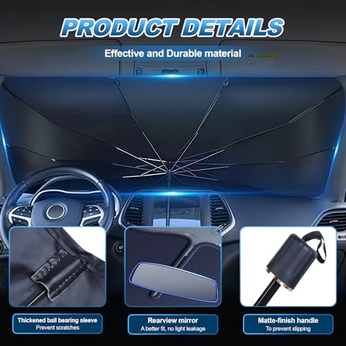 Car Windshield Sun Shade Umbrella (L)