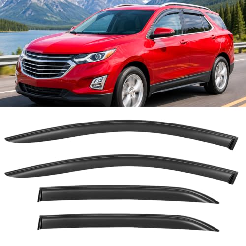 4PC Window Visors Rain Guards for 2018 (2018-2024 Chevy Equinox)