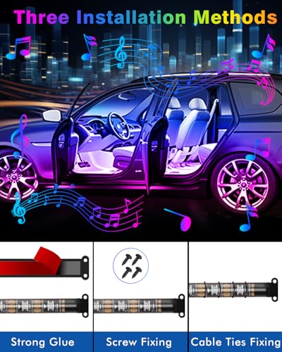 Car Led Strip Lights (12SMD 1IN4 / 3D Curved PVC)
