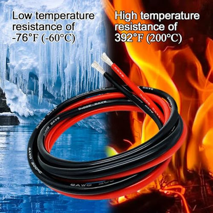 Jumper Cables alligator clips Compatible with Mil.waukee M18 18V Batteries (1.3FT)
