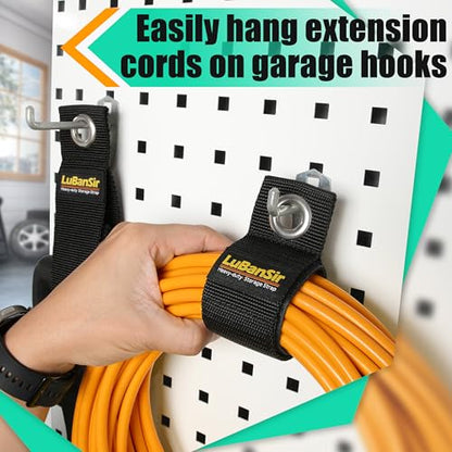 9 Pack 13“Extension Cord Holder Organizer for Organization (2" x 13")