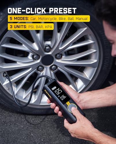 X8 APEX Tire Inflator Portable Air Compressor (Yellow)