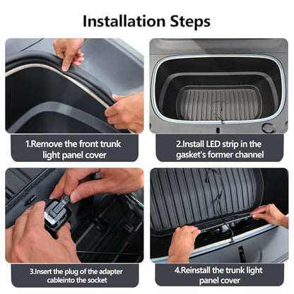 Front Trunk Ambient LED Light Strip for Tesla Model Y Juniper 2025