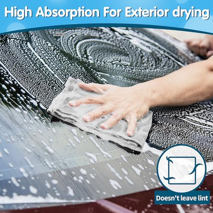 Grey Microfiber Cleaning Cloth (50pk / Grey)