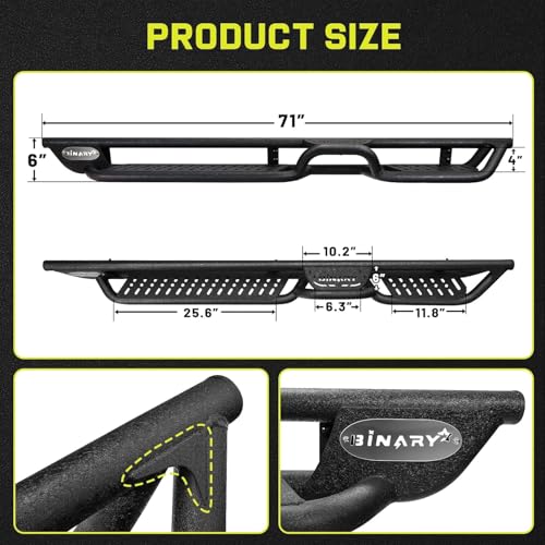 Running Boards Compatible with 2007 (07-18 JK 4 Doors)