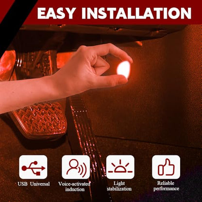 Car Interior LED Lights (Orange)
