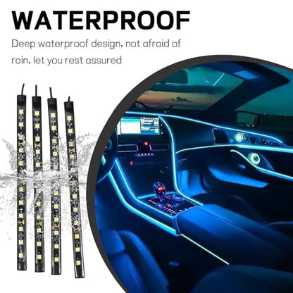 Car LED Strip Light (48 LED,Cigarette Lighter / ice blue)