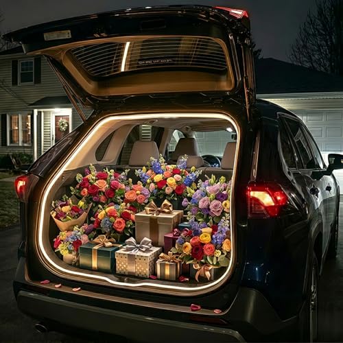 Car Trunk LED Strip Lights (Warm Yellow Light / 157.48")