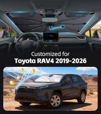 Windshield Sun Shade for Toyota RAV4 2019 (Fit for Toyota RAV4 2019-2026)