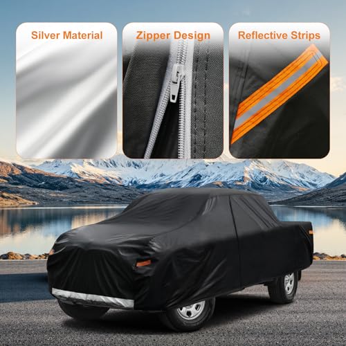 Heavy Duty Truck Cover for Dodge Ram 1500 (1-Ram 1500(2002-2008) Quad Cab LB Bed / PE-Black)