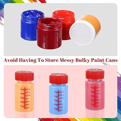 Touch up Paint Bottle with Brush Mixing Ball (Red)