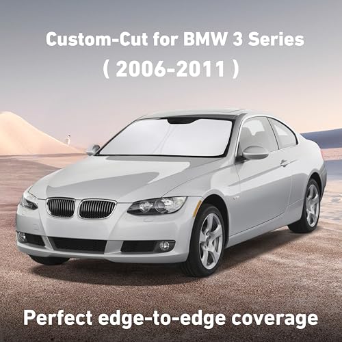 Windshield Sunshade Compatible for BMW 3 Series 2006