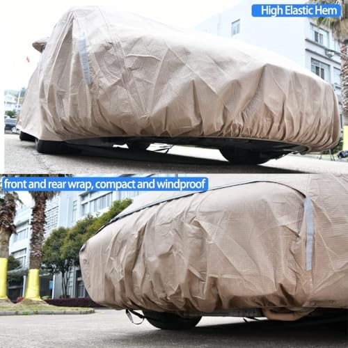 Car Cover Waterproof All Weather (Brown / CL: for Coupe (Length 183"-193"))