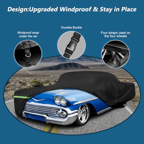 Car Covers for Chevy Impala 2Door (Black / for Chevy Impala 1958-1970)