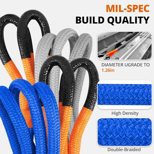 Kinetic Recovery Tow Rope (Blue / 1.26"x30ft)