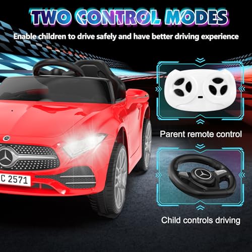 Battery Powered Electric Car Ride On Vehicle Double Doors (Sc-red)