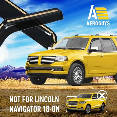 Extra Durable Window Deflectors in (For Lincoln Navigator 07-17)