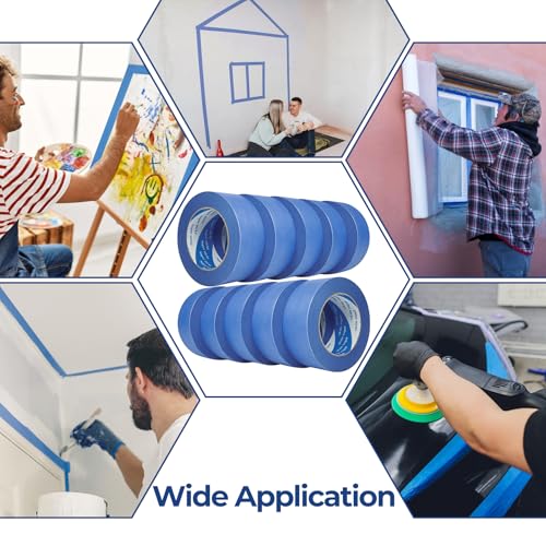 10 Rolls Blue Painters Tape 2 Inch