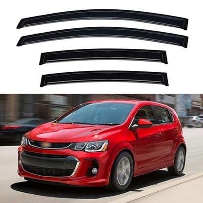 Window Visors Rain Guards for 2012 (2012-2020 Chevy Sonic Hatchback)