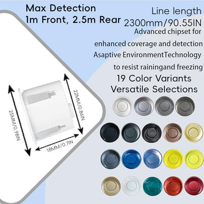 LCD Parking Sensor Kit (Light Yellow)