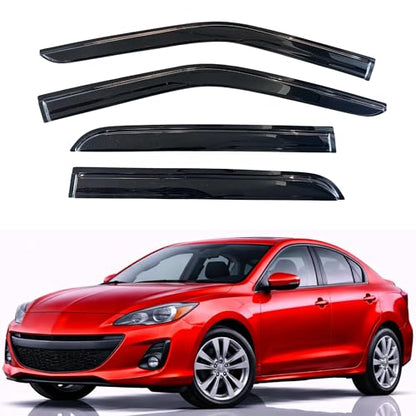 Rain Guards Window Visors for 2010 (2010-2013 Mazda 3 Sedan)