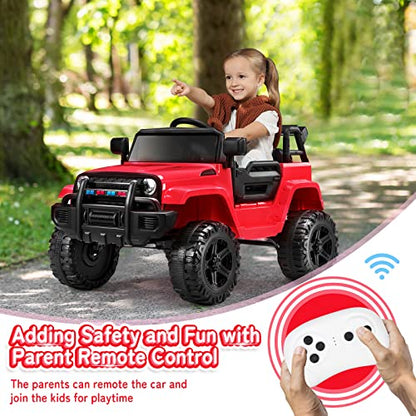 Ride on Truck with Remote Control (Red)