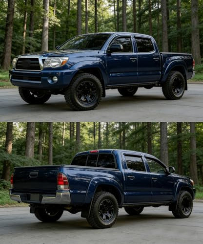 Outside Rain Guards Compatible with Toyota Tacoma Access 05 (For Tacoma Access 2005-2015)