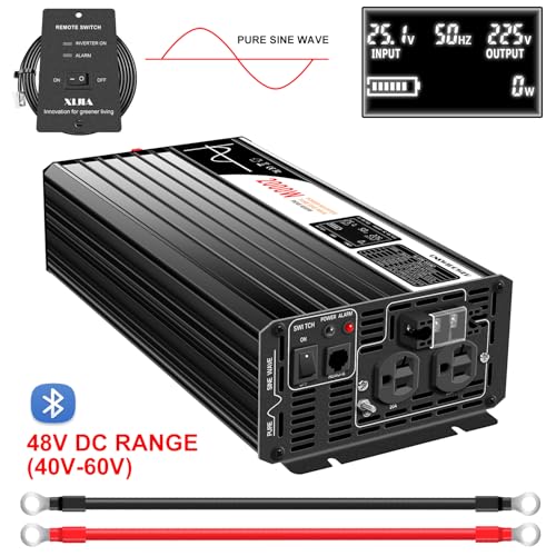2000W Pure Sine Wave Inverter (DC48V (Range 40V-60V) 2000W)