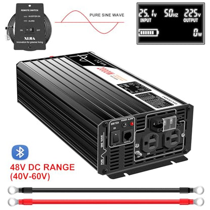 2000W Pure Sine Wave Inverter (DC48V (Range 40V-60V) 2000W)
