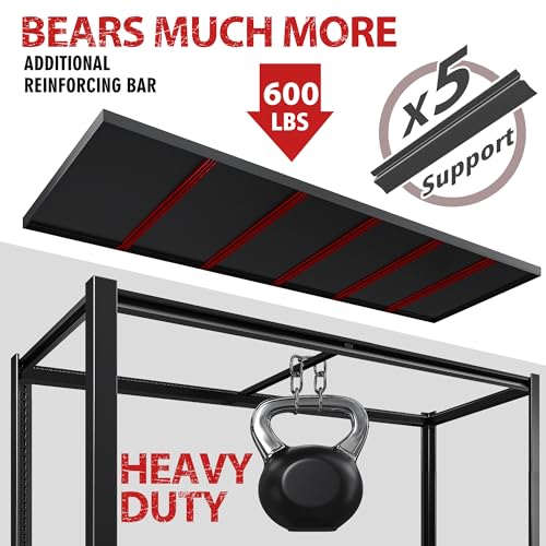 78" H Garage Shelving (5-Tier,55" W x 26" D x 78" H)