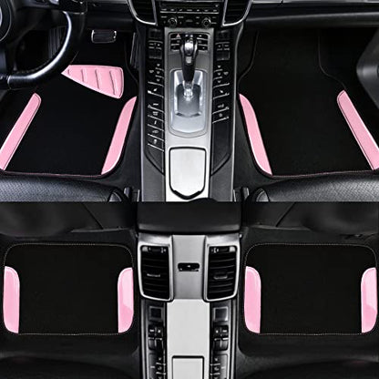 Jelly Waterproof Universal Fit Car Floor Mats (Pink)