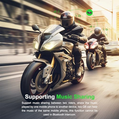 Q8 2PC Motorcycle Bluetooth Headset (Q8-2)