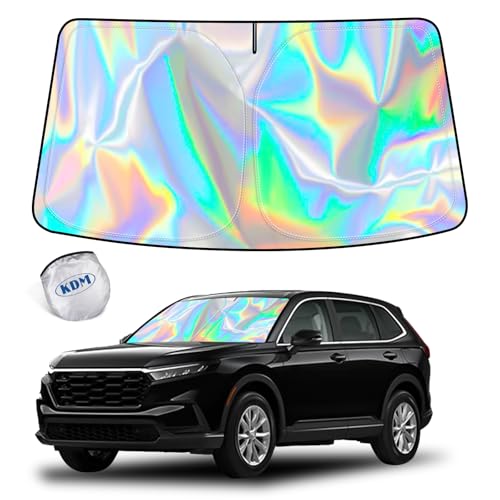 Laser Silver Style Windshield Sun Shade for 2023 2024 2025 Honda CR (for 2023-2025 Honda CR-V-Laser Silver)