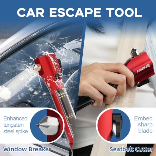 Emergency Flashlight for Car (Red / 7.8in)