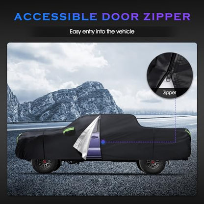 Car Cover Custom Fit for Toyota Tacoma 2005 (Fit for Toyota Tacoma Black)