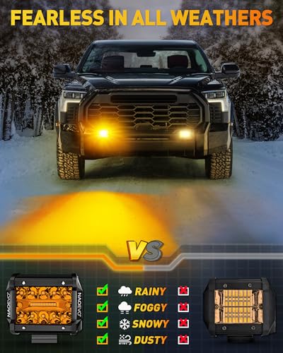 4 Inch LED Pod Lights (Amber)