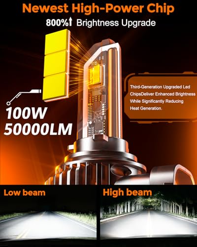 2025 Upgrade] H 11 90 05 Led Bulbs (H11+9005)