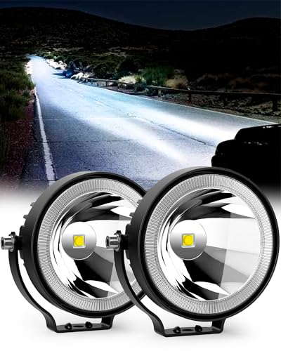 4 Inch Round LED Pod Lights (White)