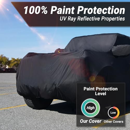 Waterproof SUV Car Cover for 1973 (Black / 57. Suburban 1973-2026)