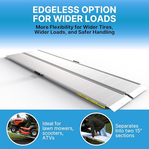 Traverse Aluminum Singlefold Edgeless Ramp (8 Foot / Singlefold Edgeless)