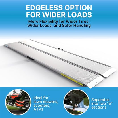 Traverse Aluminum Singlefold Edgeless Ramp (8 Foot / Singlefold Edgeless)