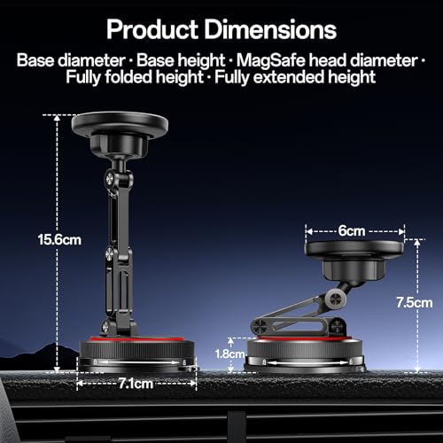 for MagSafe Car Mount [3 (Carbon Fiber)