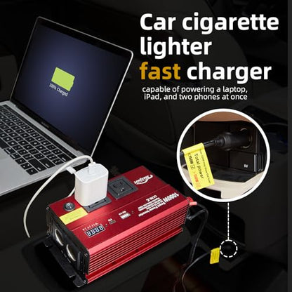 Car 1000w Inverter (1000W / Red)
