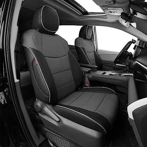 Sienna Seat Covers for 2021 (Leather (Black/Gray) / 2021-2026 Limited & Platinum, 2nd Row W/Legrest)