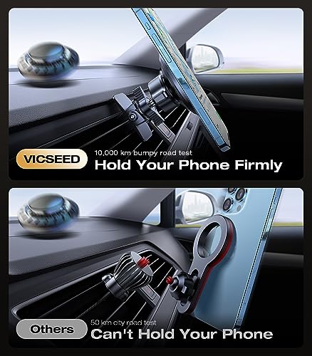for MagSafe Car Mount [Upgraded Strongest Magnet Power] Magnetic Phone Holder for Car Vent 360 Adjustable Magnetic Car Phone Holder Mount for iPhone 16 Pro Max 15 14 13 12 Plus Mini (Fashion Black)