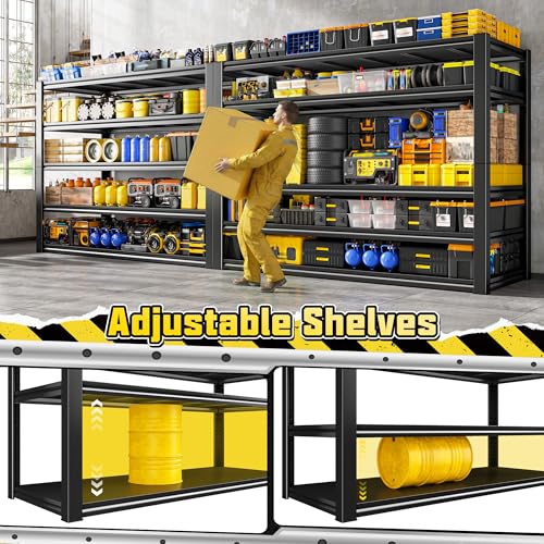 48.2" W Garage Shelving (72.2"H x 24.2"D x 48.2"W)