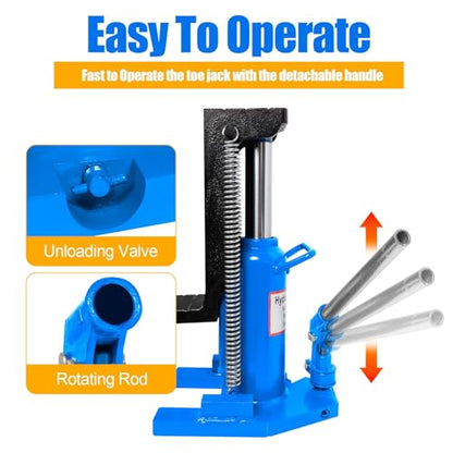 Hydraulic Toe Jack Lift (Blue - 20 Ton)