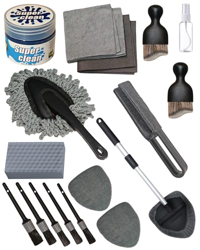 18Pcs Professional Car Interior Detailing Kit All (18 Packs)